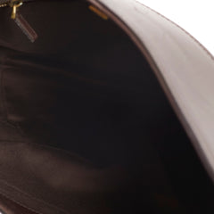 Gucci GG Canvas Half Moon Bag Brown