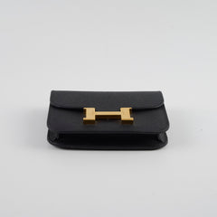 Hermes Constance Slim Epsom Black B Stamp