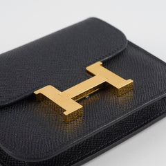 Hermes Constance Slim Epsom Black B Stamp