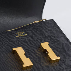 Hermes Constance Slim Epsom Black B Stamp