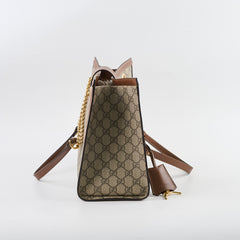 Gucci GG Surpreme Padlock Tote Beige