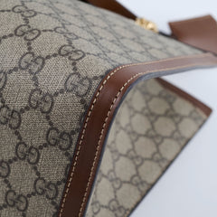 Gucci GG Surpreme Padlock Tote Beige