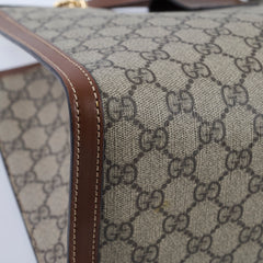 Gucci GG Surpreme Padlock Tote Beige