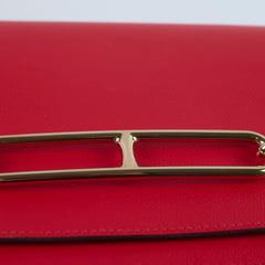 Hermes Mini Roulis Evercolour Red Permabrass HW