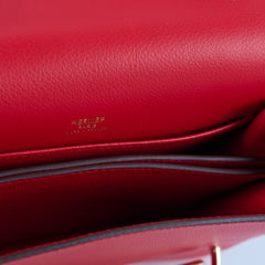 Hermes Mini Roulis Evercolour Red Permabrass HW