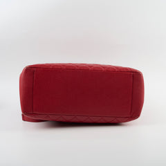 Chanel Caviar Grand Shopping Tote GST Red Series 15