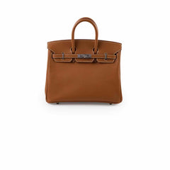 Hermes Birkin 25 Epsom PHW Gold Stamp Square J