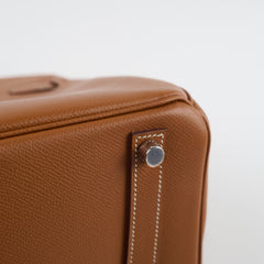 Hermes Birkin 25 Epsom PHW Gold Stamp Square J