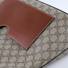 Gucci GG Supreme Hobo Shoulder Bag Brown