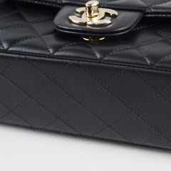 Chanel Mini Rectangular Lambskin Black Microchip