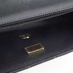 Chanel Mini Rectangular Lambskin Black Microchip