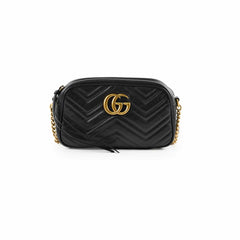 Gucci Small Marmont Camera Bag Black