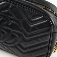 Gucci Small Marmont Camera Bag Black