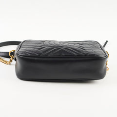 Gucci Small Marmont Camera Bag Black