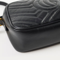 Gucci Small Marmont Camera Bag Black