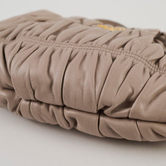 Prada Gaufre Clutch Grey