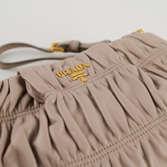 Prada Gaufre Clutch Grey