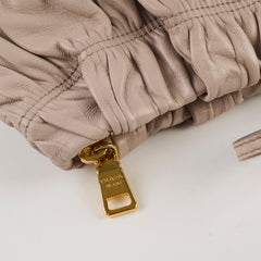 Prada Gaufre Clutch Grey