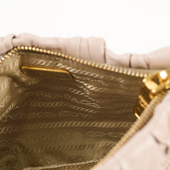 Prada Gaufre Clutch Grey