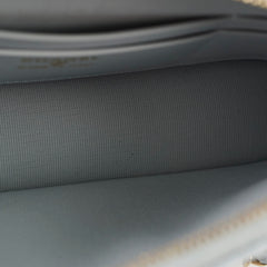 Chanel Caviar Mini Crossbody Light Blue Bag Microchipped