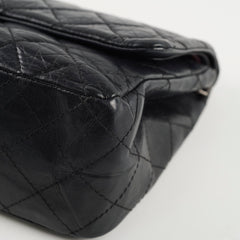 Chanel Reissue 2.55 Large (227 size) Black Calfskin RHW