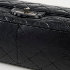 Chanel Reissue 2.55 Large (227 size) Black Calfskin RHW