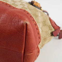 Gucci GG Canvas Laidback Crafty Tote Orange/Beige