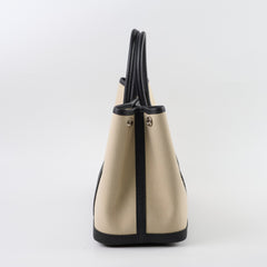 Hermes Garden Party 30 Noir/Beton Canvas B stamp