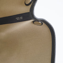 Hermes Garden Party 30 Noir/Beton Canvas B stamp