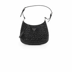 Prada Cleo Satin Bag With Crystals