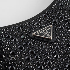 Prada Cleo Satin Bag With Crystals
