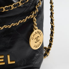 Chanel mini 22 Black (microchip)