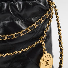 Chanel mini 22 Black (microchip)