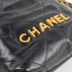 Chanel mini 22 Black (microchip)