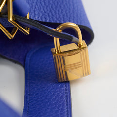 Hermes Picotin 22 Blue Electric GHW A Stamp
