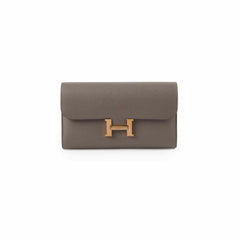 Hermes Constance Wallet Epsom Gris Etain