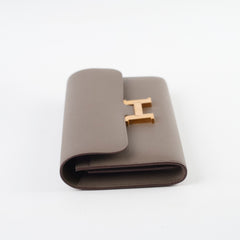 Hermes Constance Wallet Epsom Gris Etain