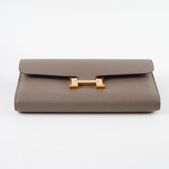 Hermes Constance Wallet Epsom Gris Etain