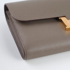 Hermes Constance Wallet Epsom Gris Etain