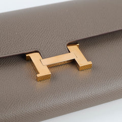 Hermes Constance Wallet Epsom Gris Etain