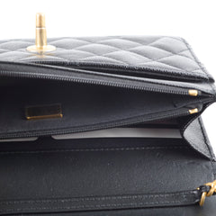 Chanel Turn-lock WOC with Charms Black Caviar