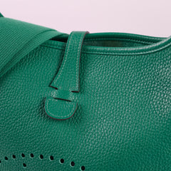 Hermes Evelyne 29 Vert Vertigo Clemence C Stamp