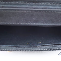 Chanel CC Logo Wallet On Chain WOC Black