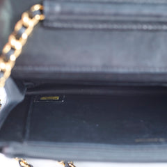 Chanel CC Logo Wallet On Chain WOC Black
