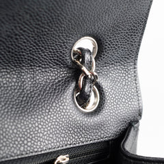 Chanel Maxi Single Flap Black Caviar SHW