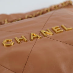 Chanel 22 Bag Caramel Small