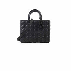 Dior Lady Dior Large Matte Black