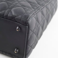Dior Lady Dior Large Matte Black