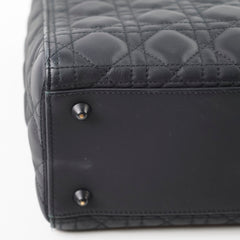 Dior Lady Dior Large Matte Black