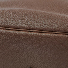 Hermes Lindy 34 Clemence Dark Brown/ Burgundy Verso